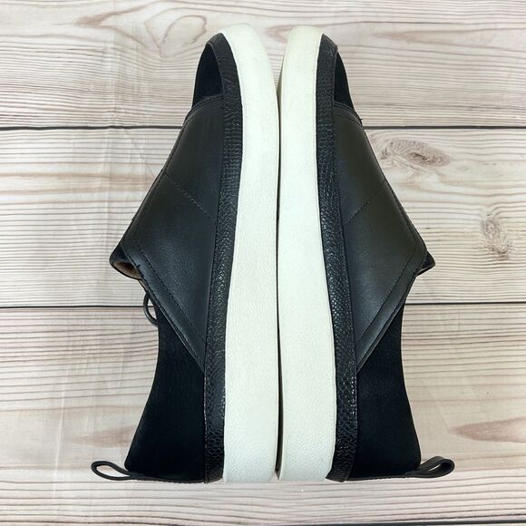 Vionic ZINAH Slip On Sneaker Womens 8 Black Leather Suede Casual Orthotic Shoes - Picture 6 of 15